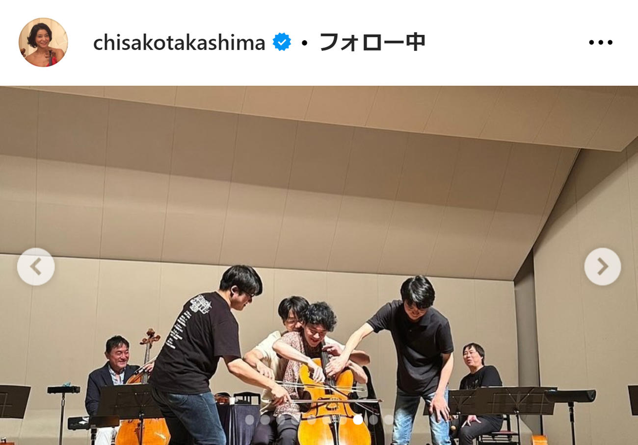 高嶋ちさ子のインスタグラムから
