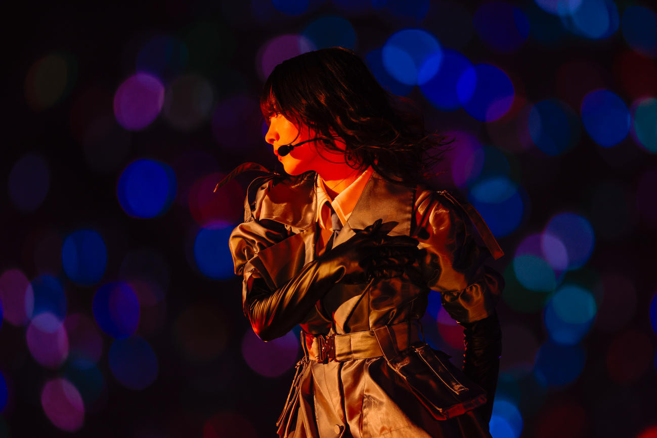 全国ツアーファイナルの東京ドーム公演でパフォーマンスする櫻坂46（撮影・上山陽介氏）