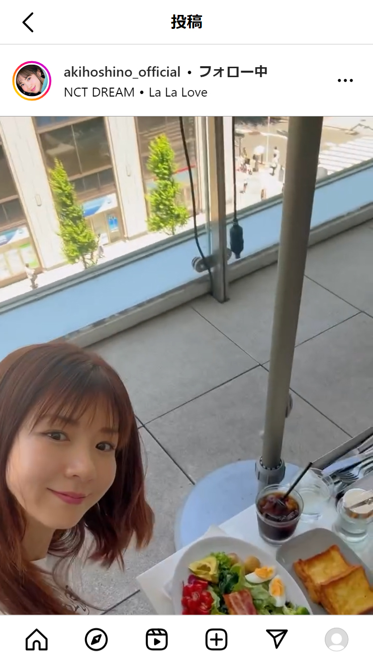 ほしのあきのインスタグラムから