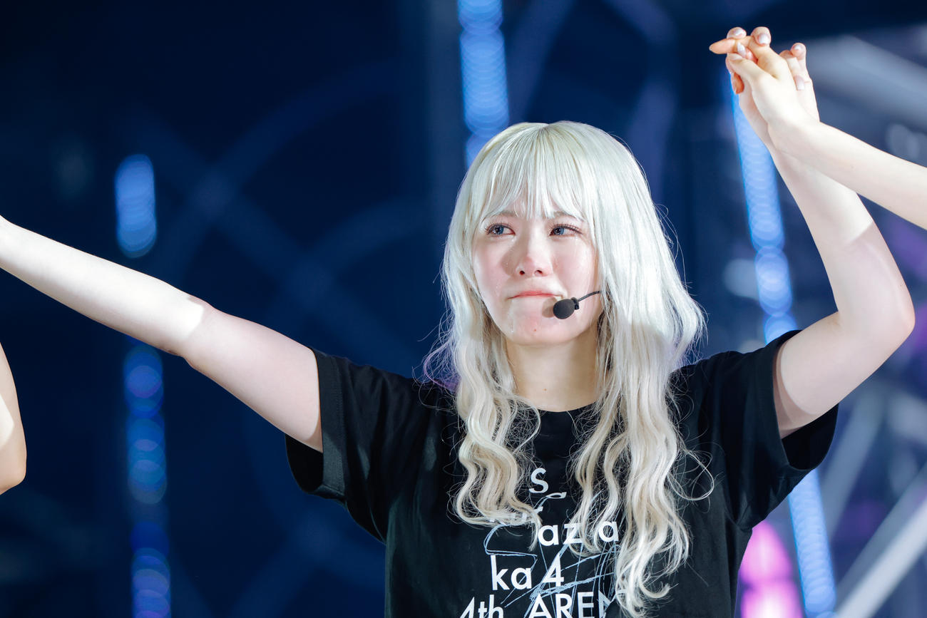全国ツアーファイナルの東京ドーム公演で本格ステージ復帰した櫻坂46小池美波（撮影・上山陽介氏）
