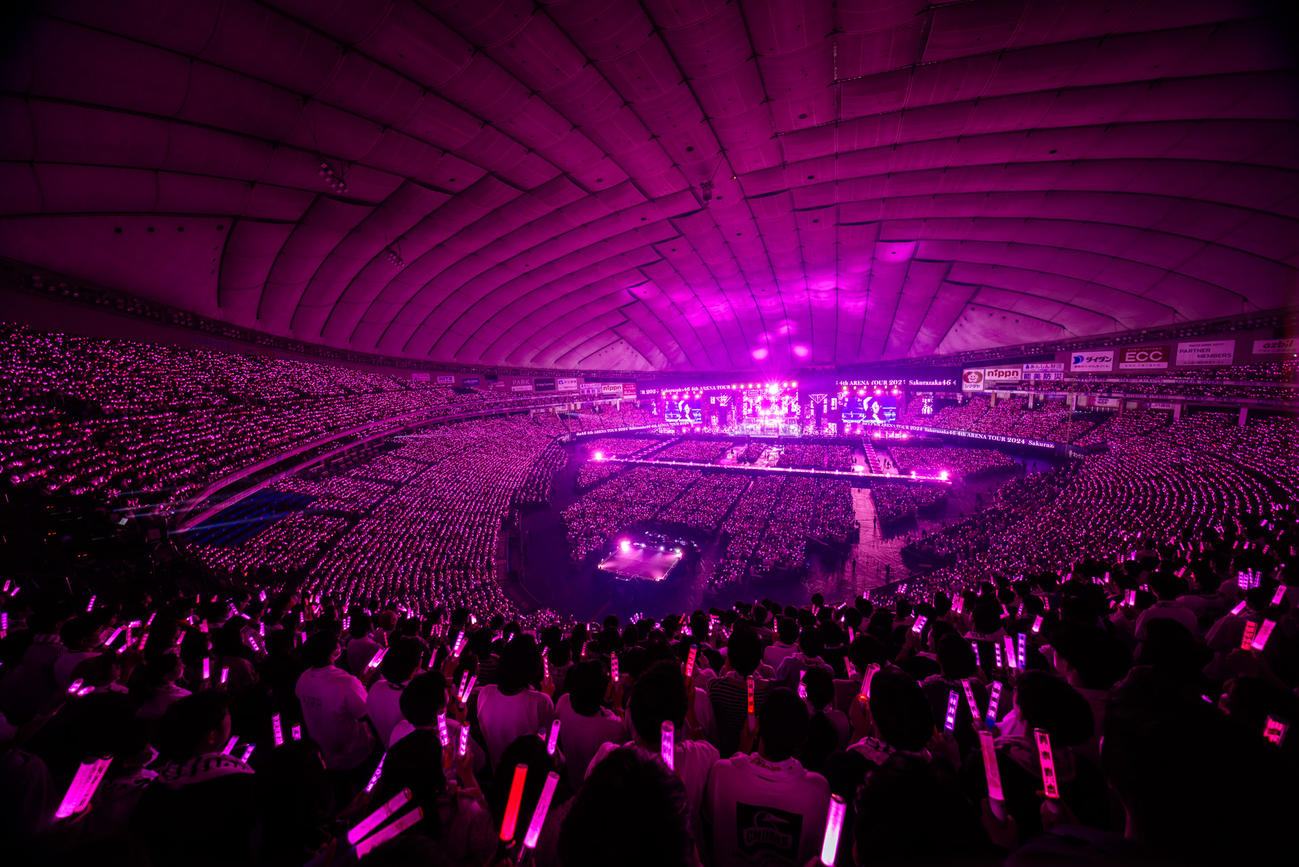 全国ツアーファイナルの東京ドーム公演を開催した櫻坂46（撮影・上山陽介氏）