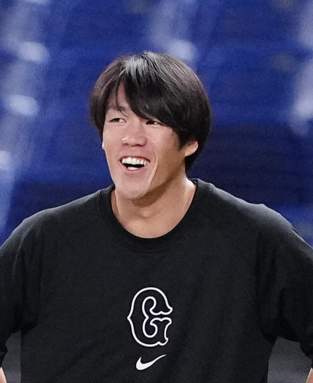 巨人重信慎之介（2024年4月2日撮影）