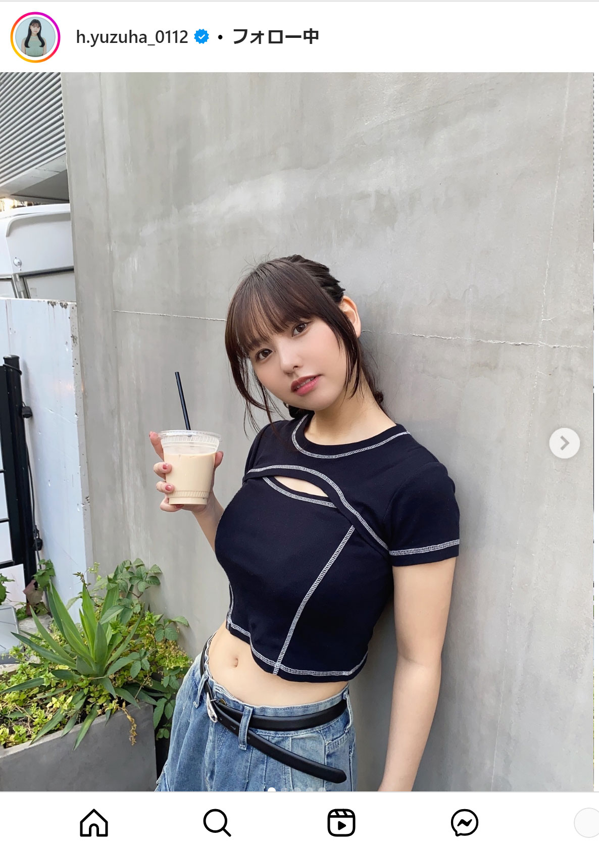 本郷柚巴のインスタグラムから