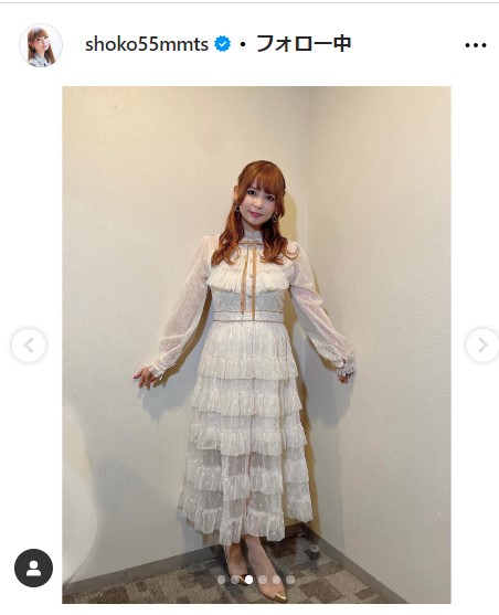 中川翔子の公式インスタグラムから