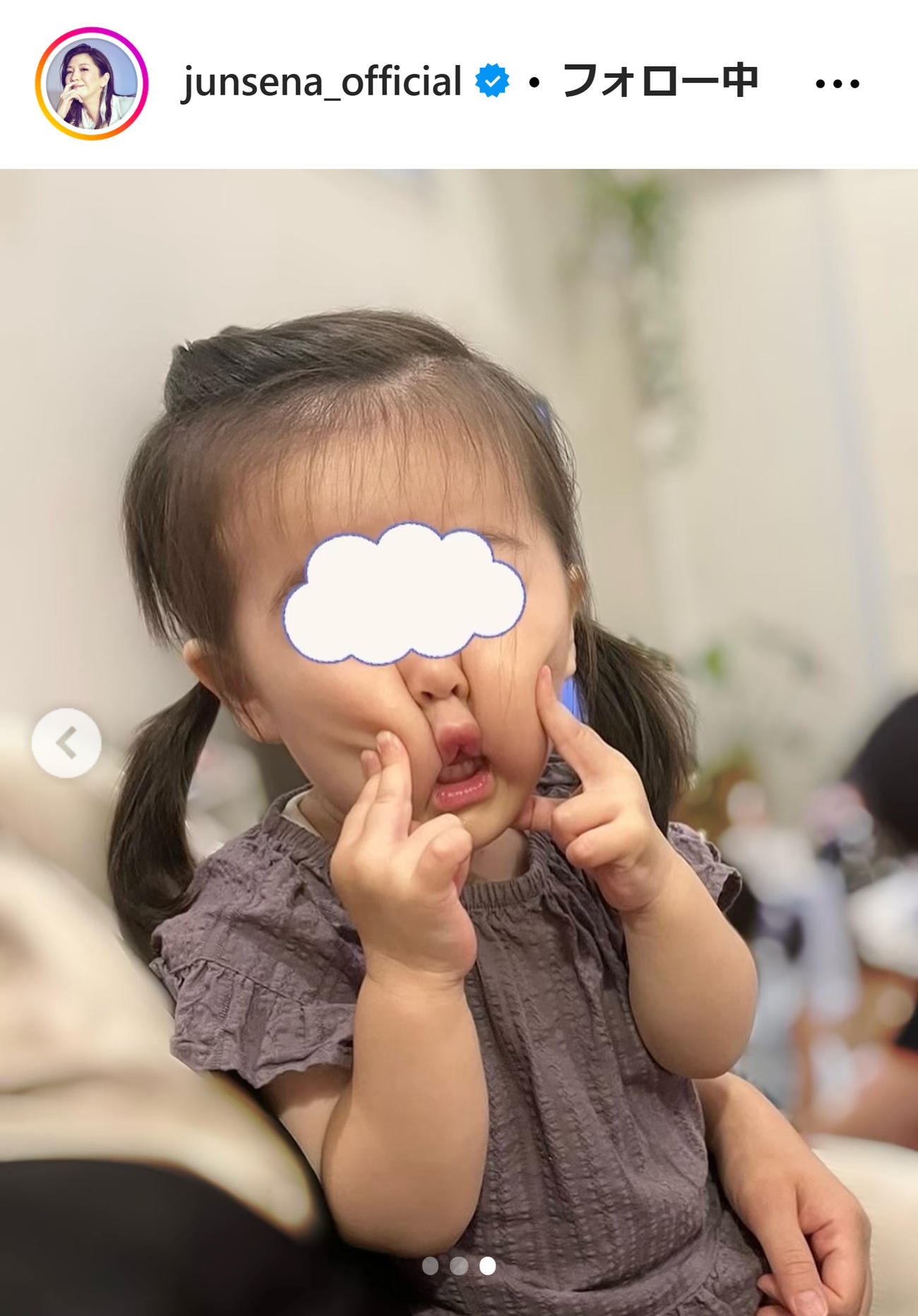 瀬奈じゅんのインスタグラムから