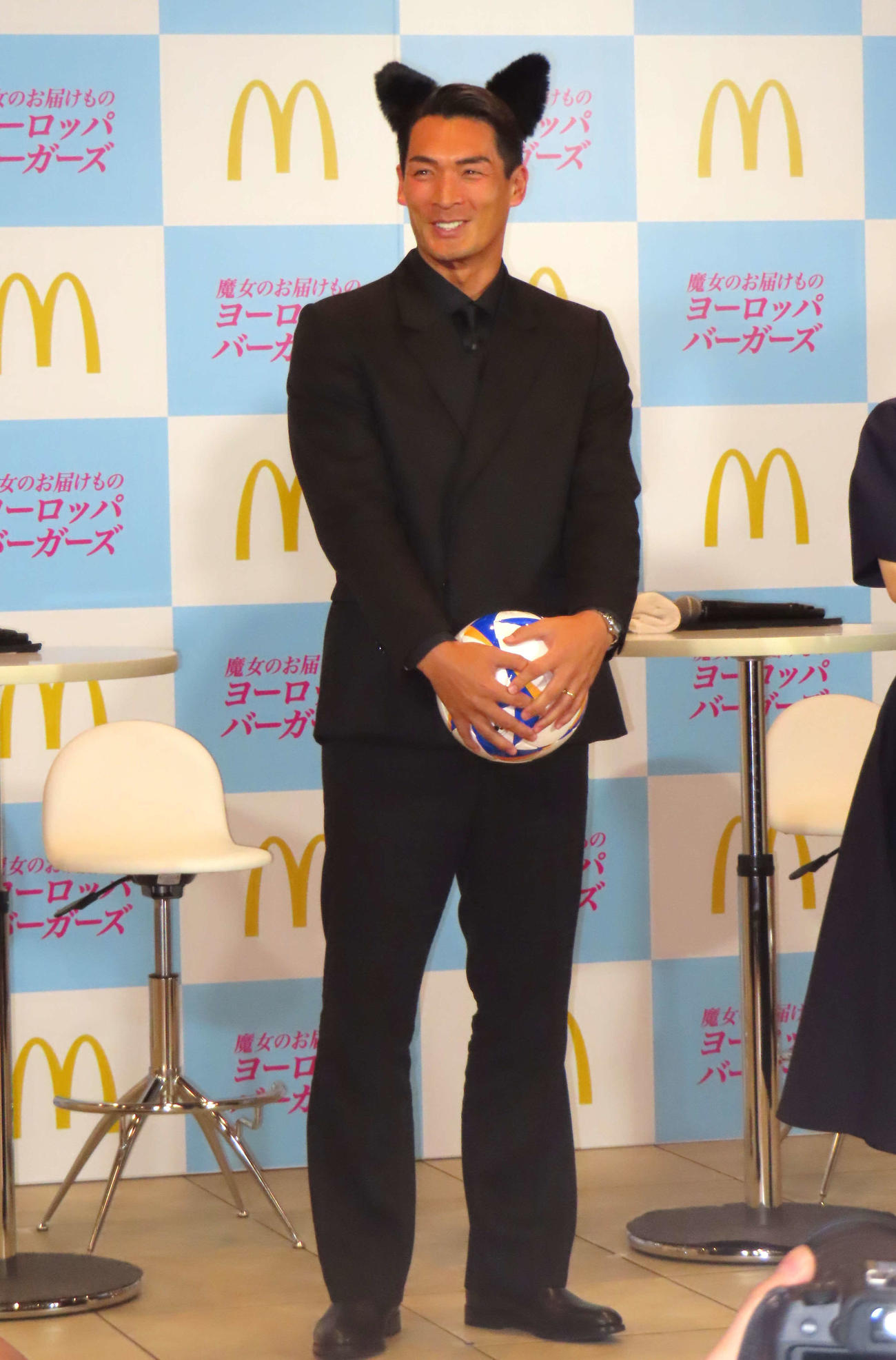 マクドナルドの新商品発表イベントに登壇した槙野智章