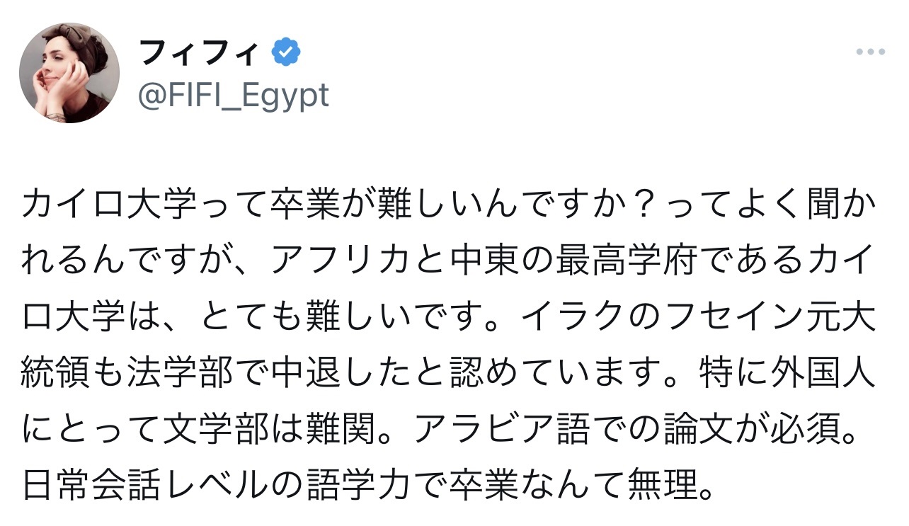 （フィフィのXから）