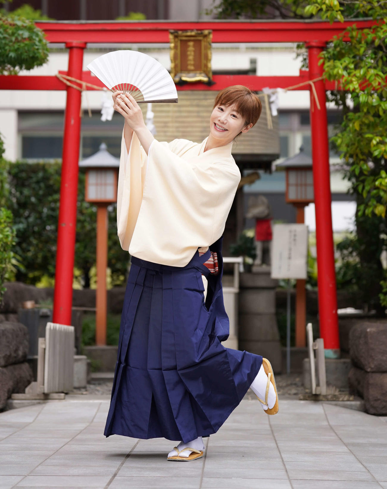 31日間連続独演会開催に挑む、女性落語家の蝶花楼桃花（撮影・小沢裕）