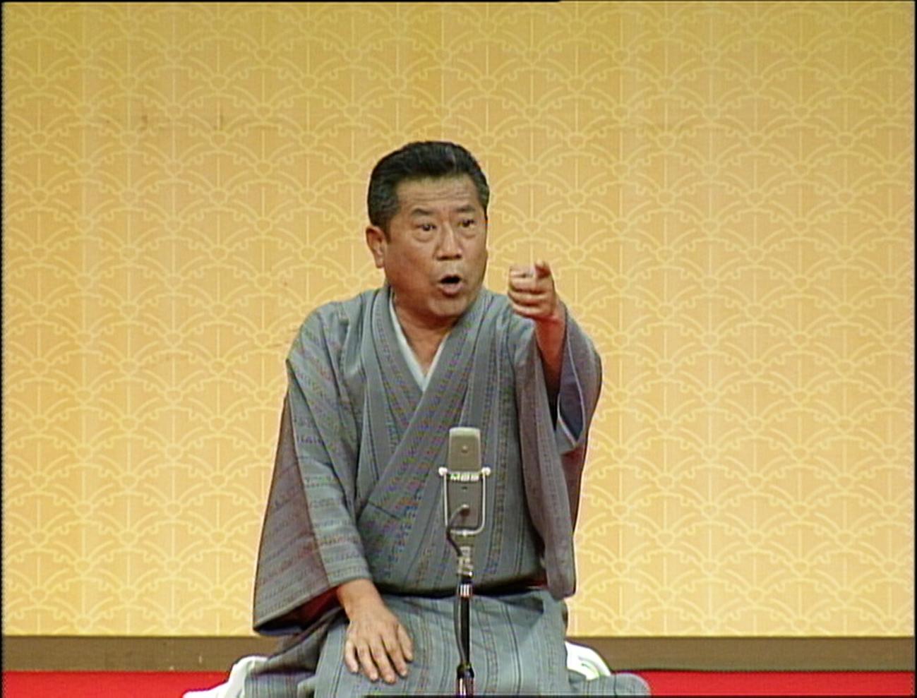 98年6月28日放送の「特選！！落語全集」で、「一文笛」を熱演する桂ざこばさん（C）MBS
