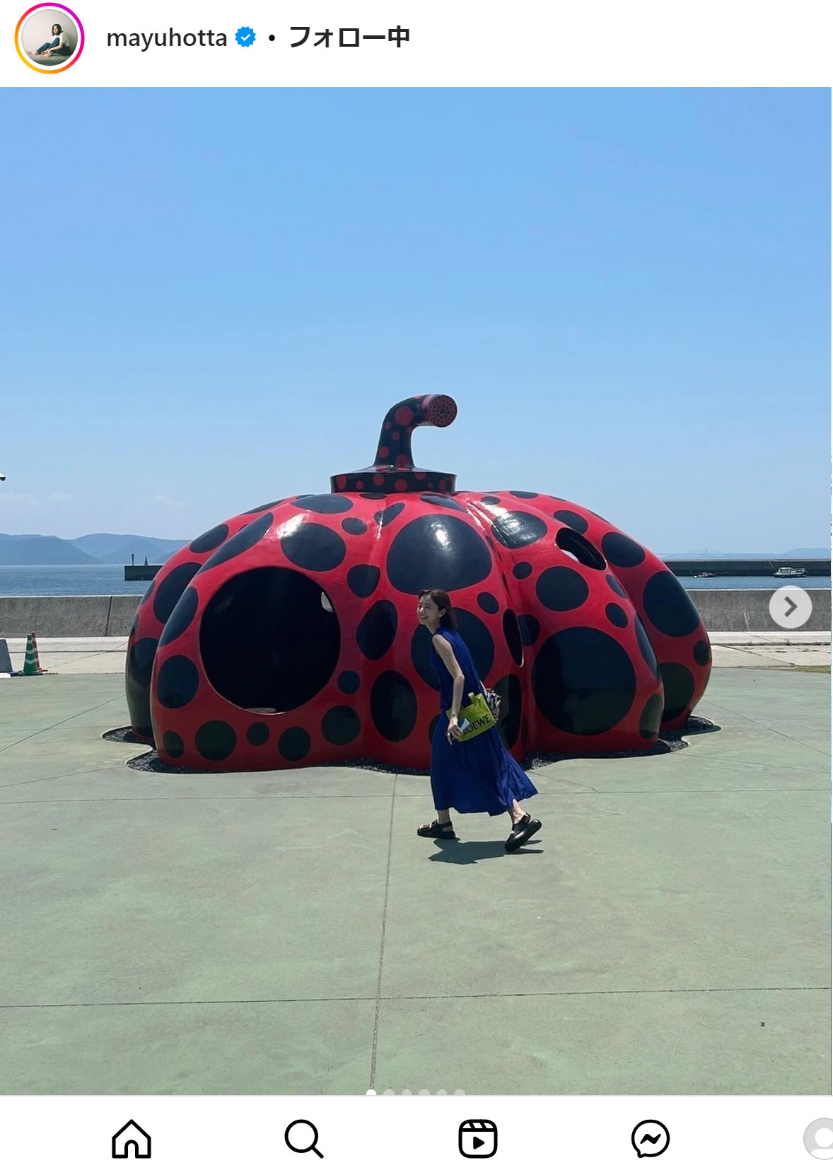 堀田真由のインスタグラムから