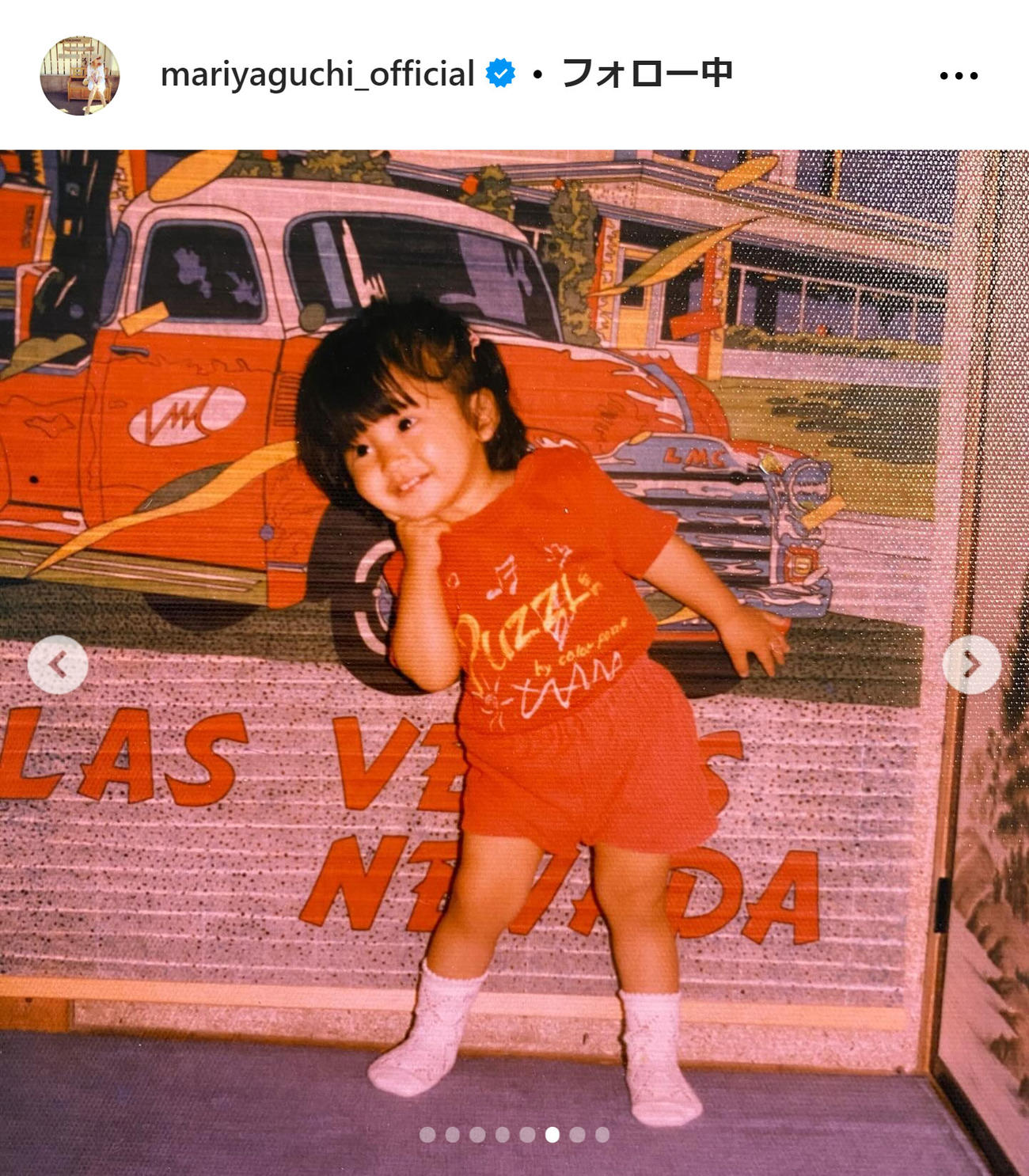 矢口真里のインスタグラムから