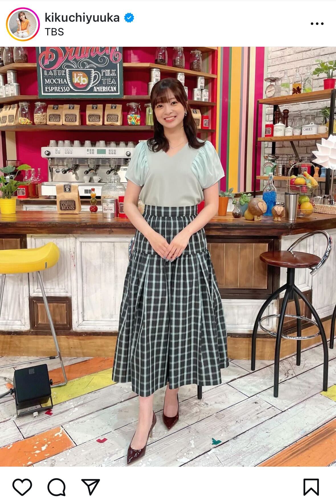 菊池柚花インスタグラムから