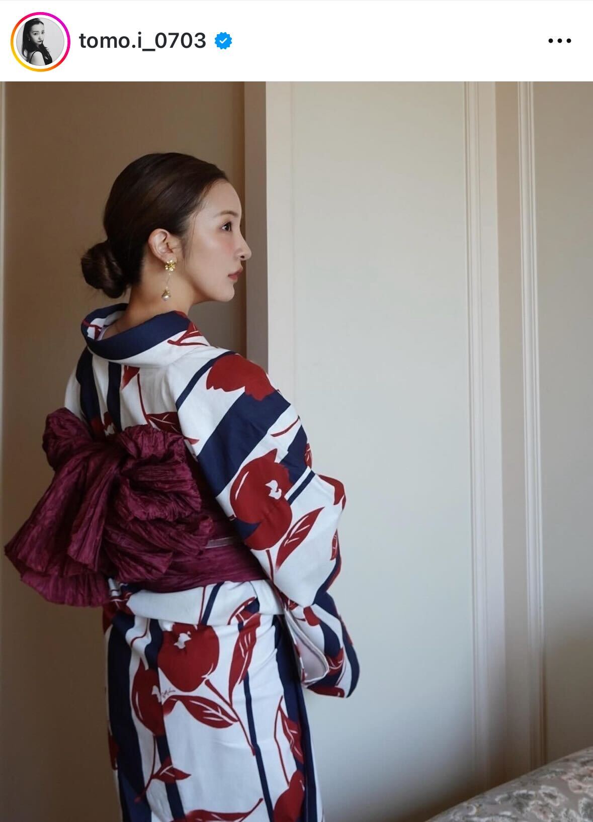 板野友美のインスタグラムから
