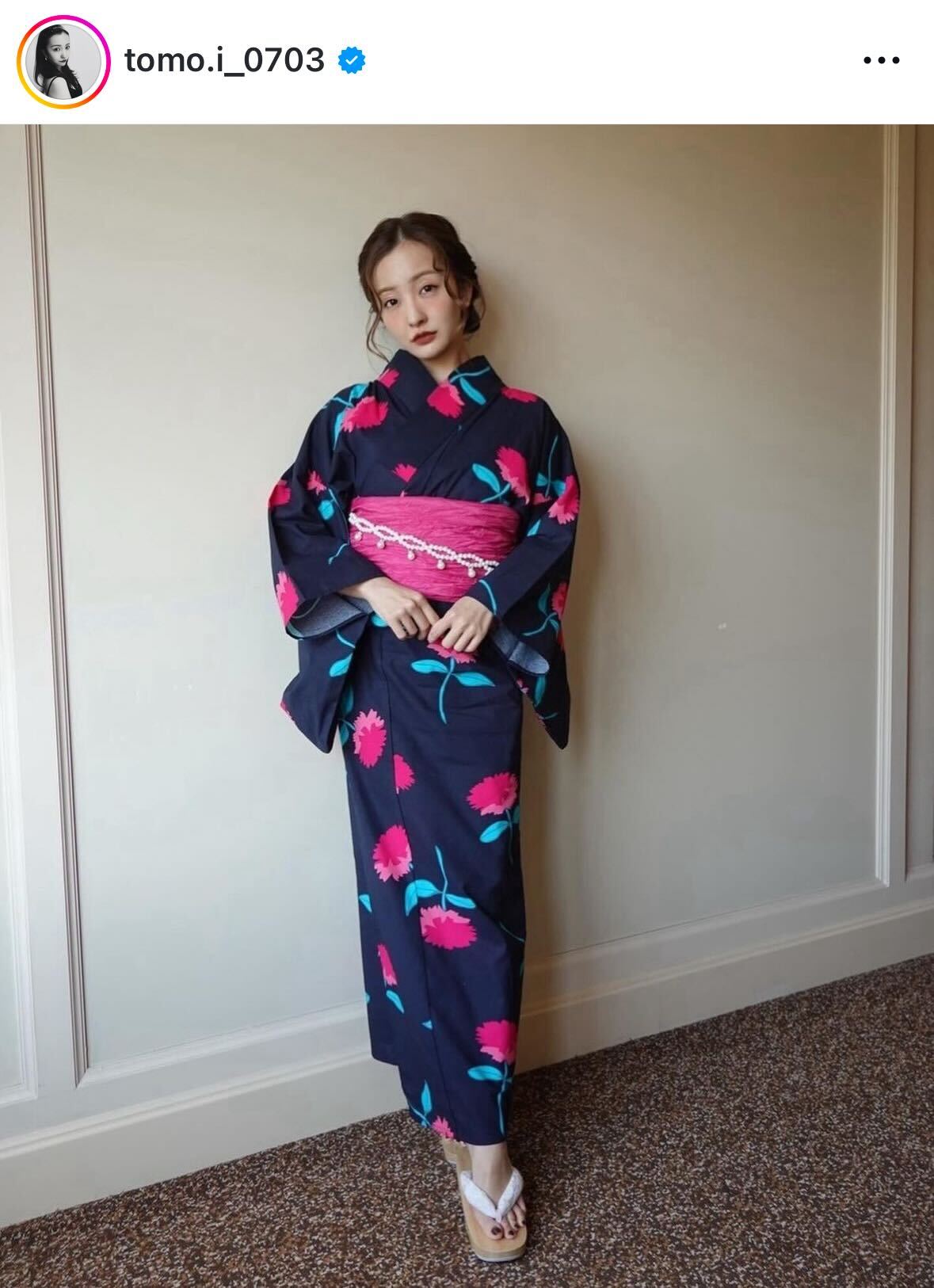 板野友美のインスタグラムから