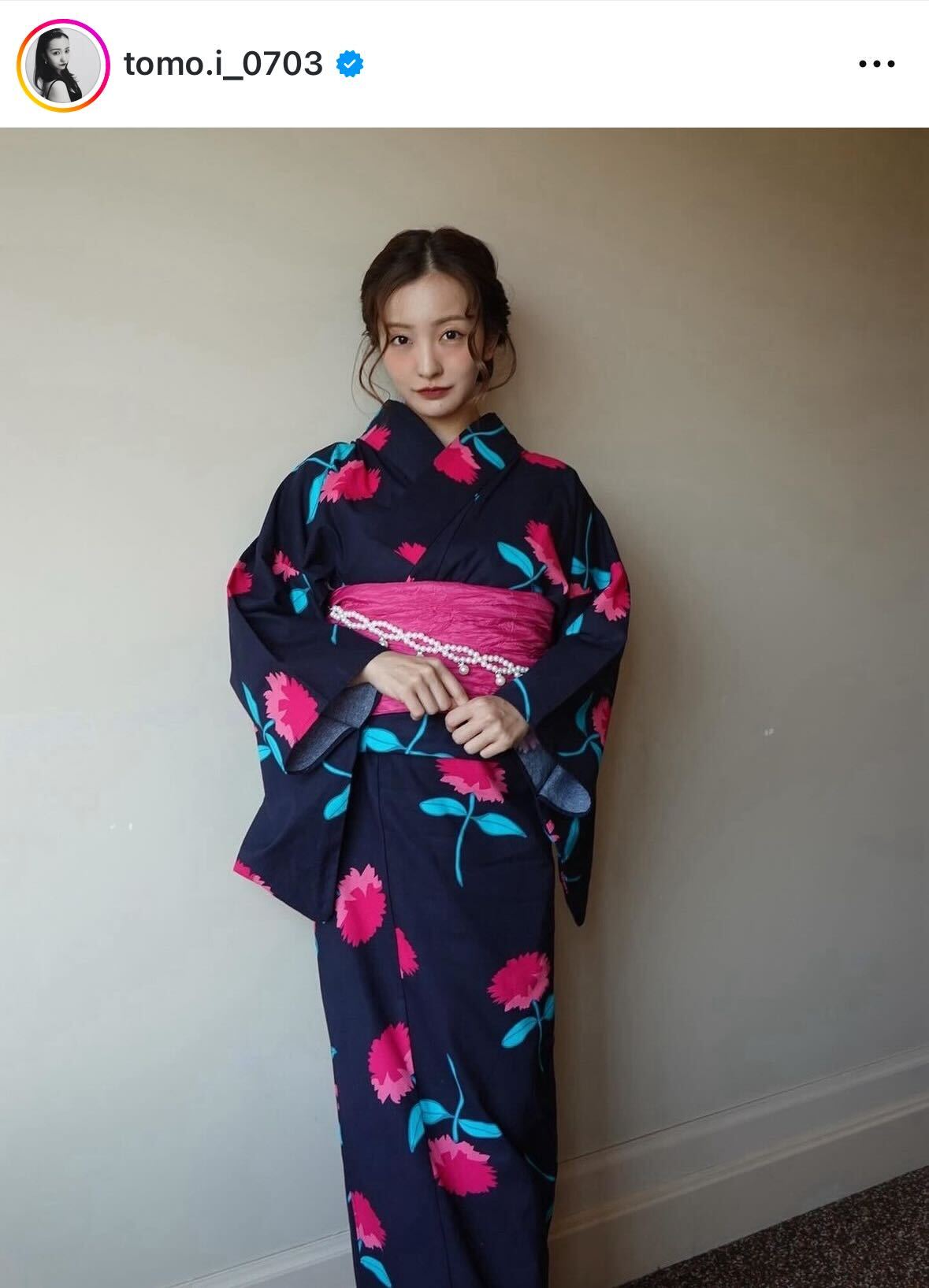 板野友美のインスタグラムから