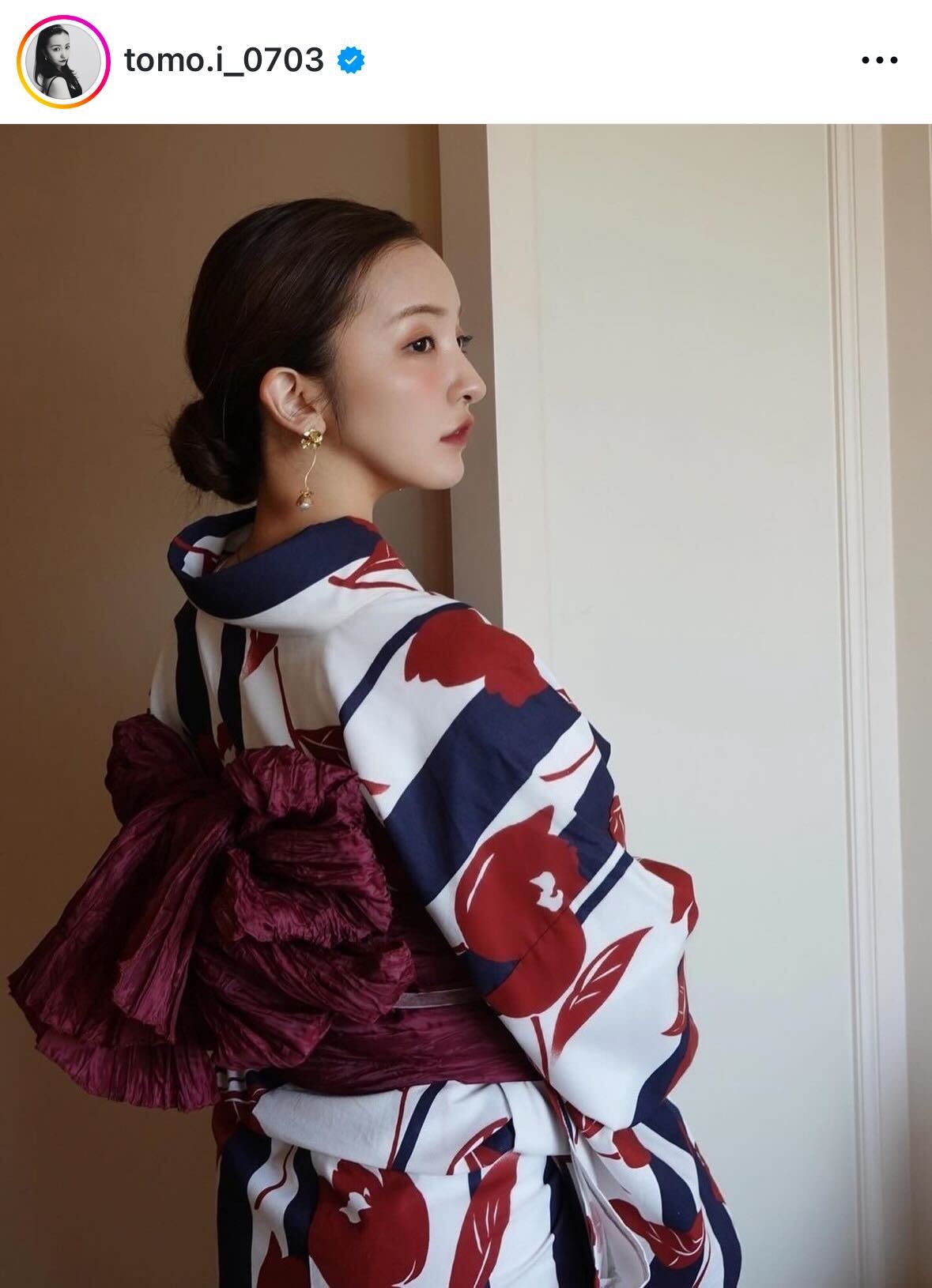 板野友美のインスタグラムから
