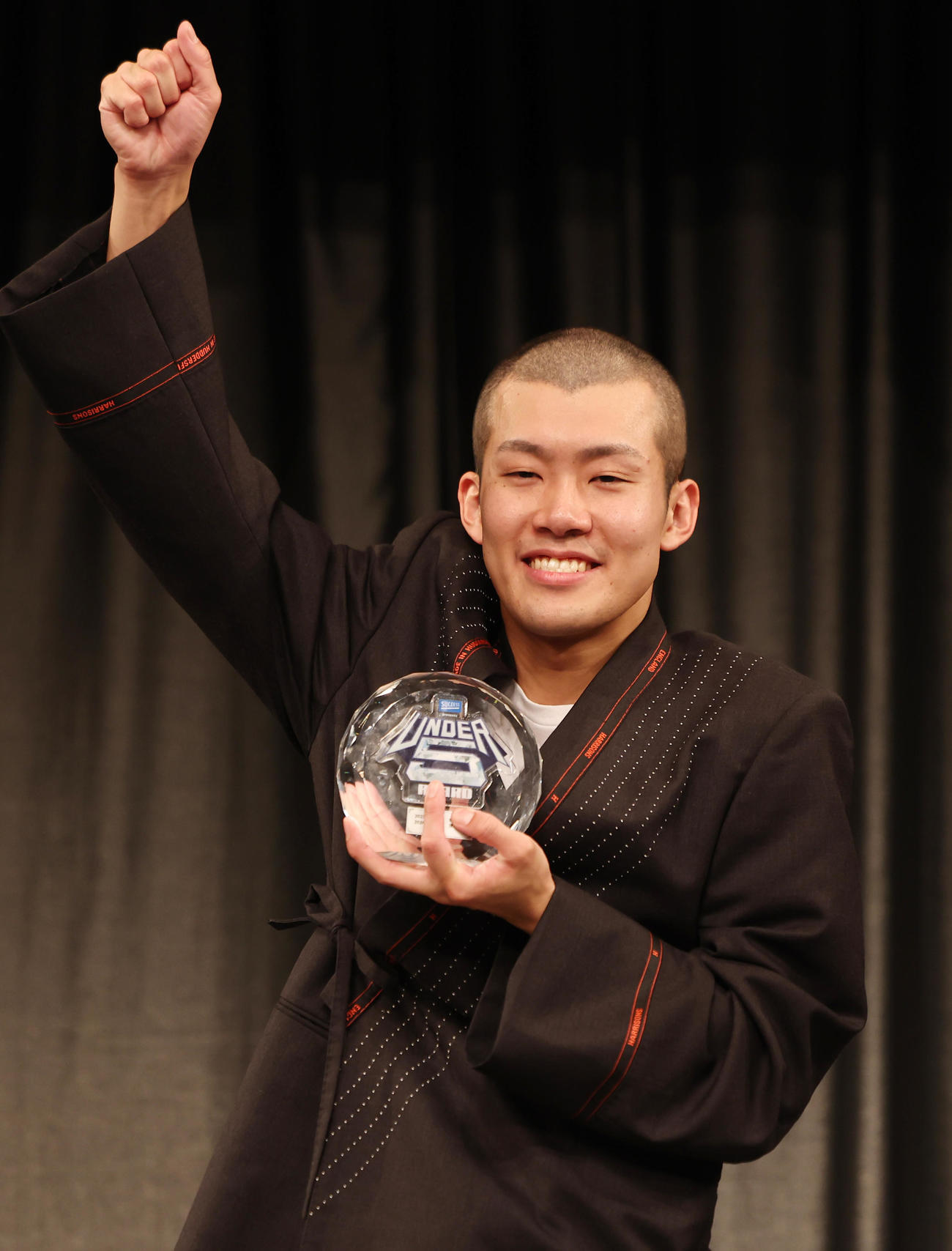 「UNDER5 AWARD 2024」で優勝した清川雄司（撮影・野上伸悟）