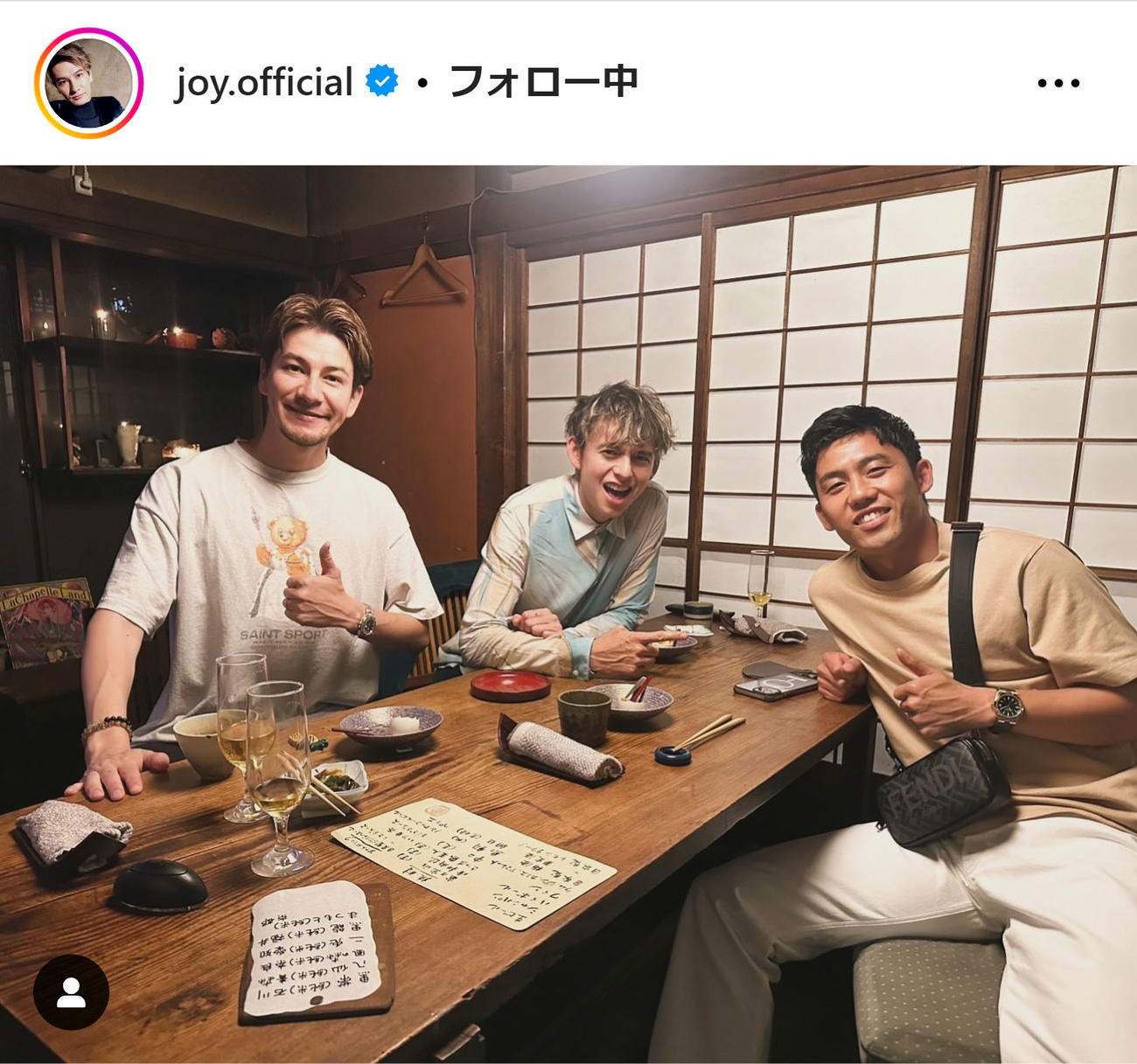 JOYのインスタグラムから