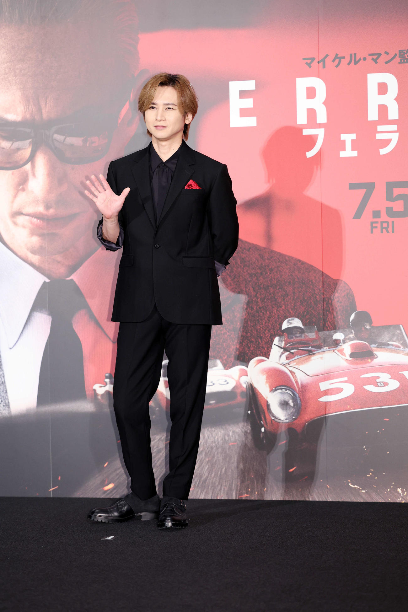 映画「フェラーリ」先行上映会に登壇した堂本光一（撮影・鈴木正人）