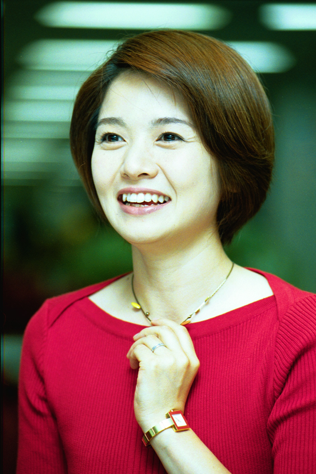フジテレビ西山喜久恵アナウンサー（01年8月撮影）