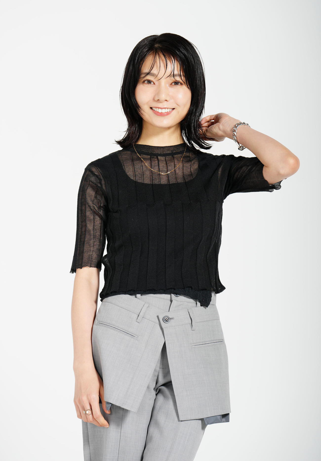 ドラマ「彩香ちゃんは弘子先輩に恋してる」で日向坂46加藤史帆とW主演を務める森カンナ＝2024年5月31日