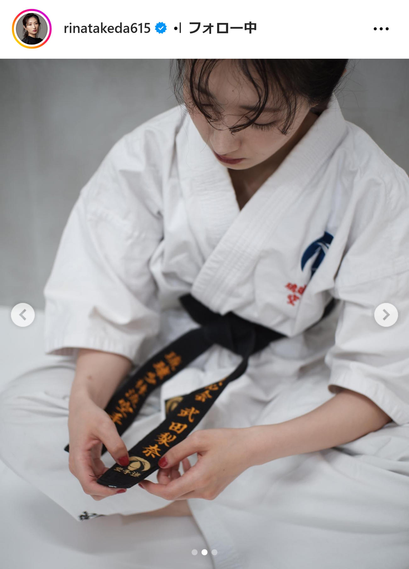 武田梨奈のインスタグラムから