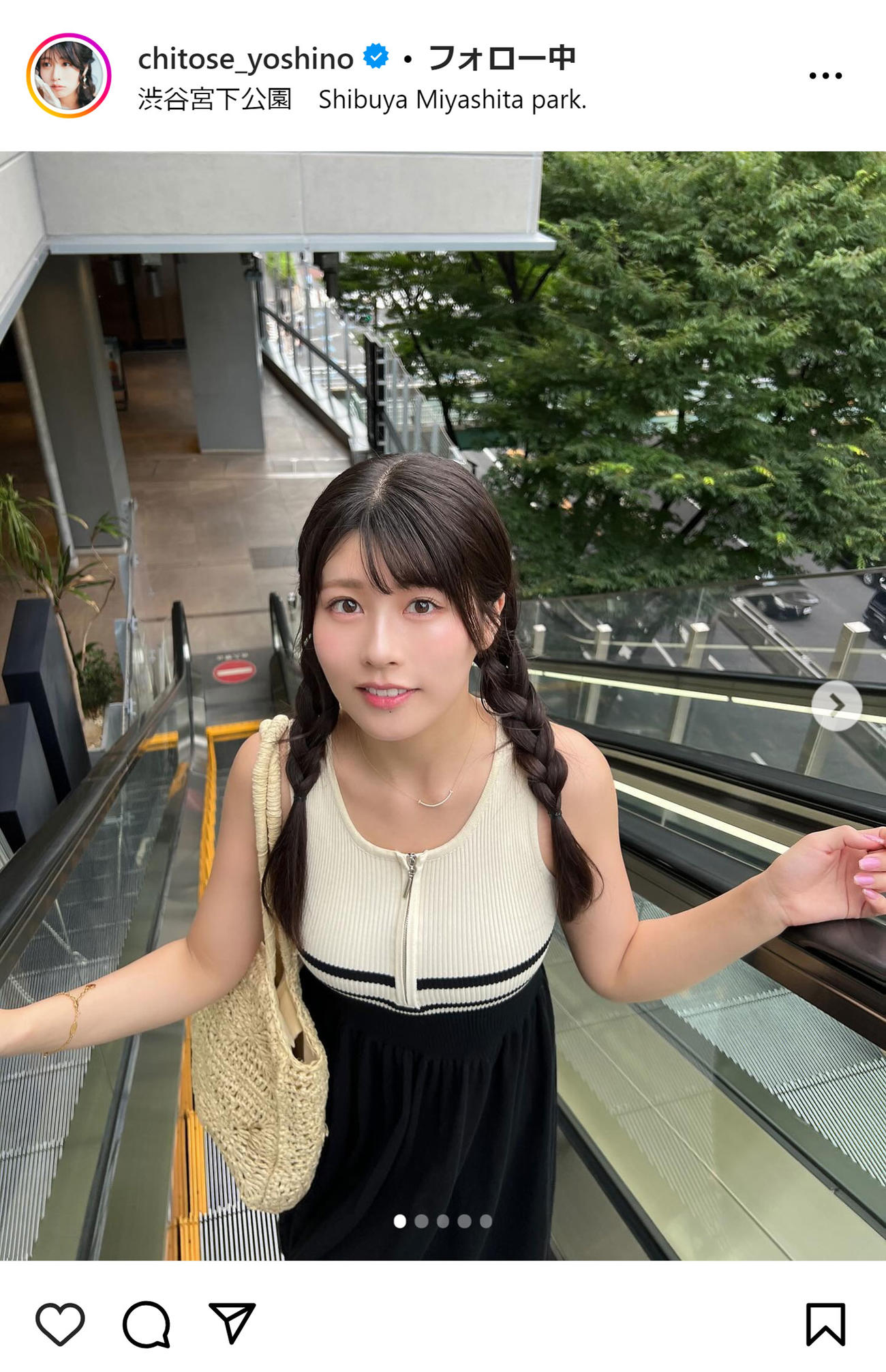 ちとせよしののインスタグラムから