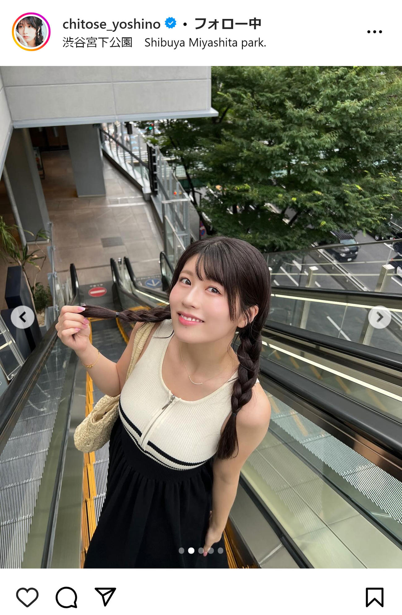 ちとせよしののインスタグラムから