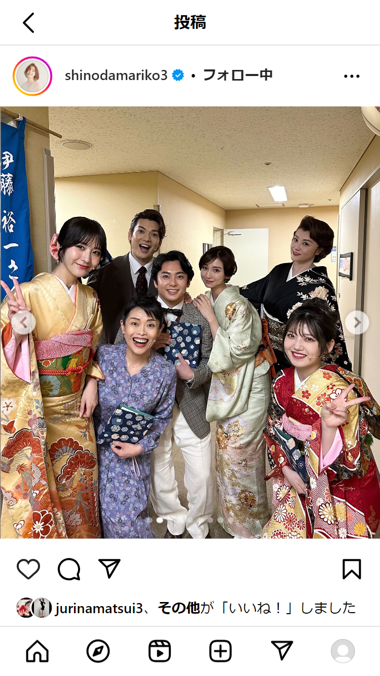 篠田麻里子のインスタグラムから