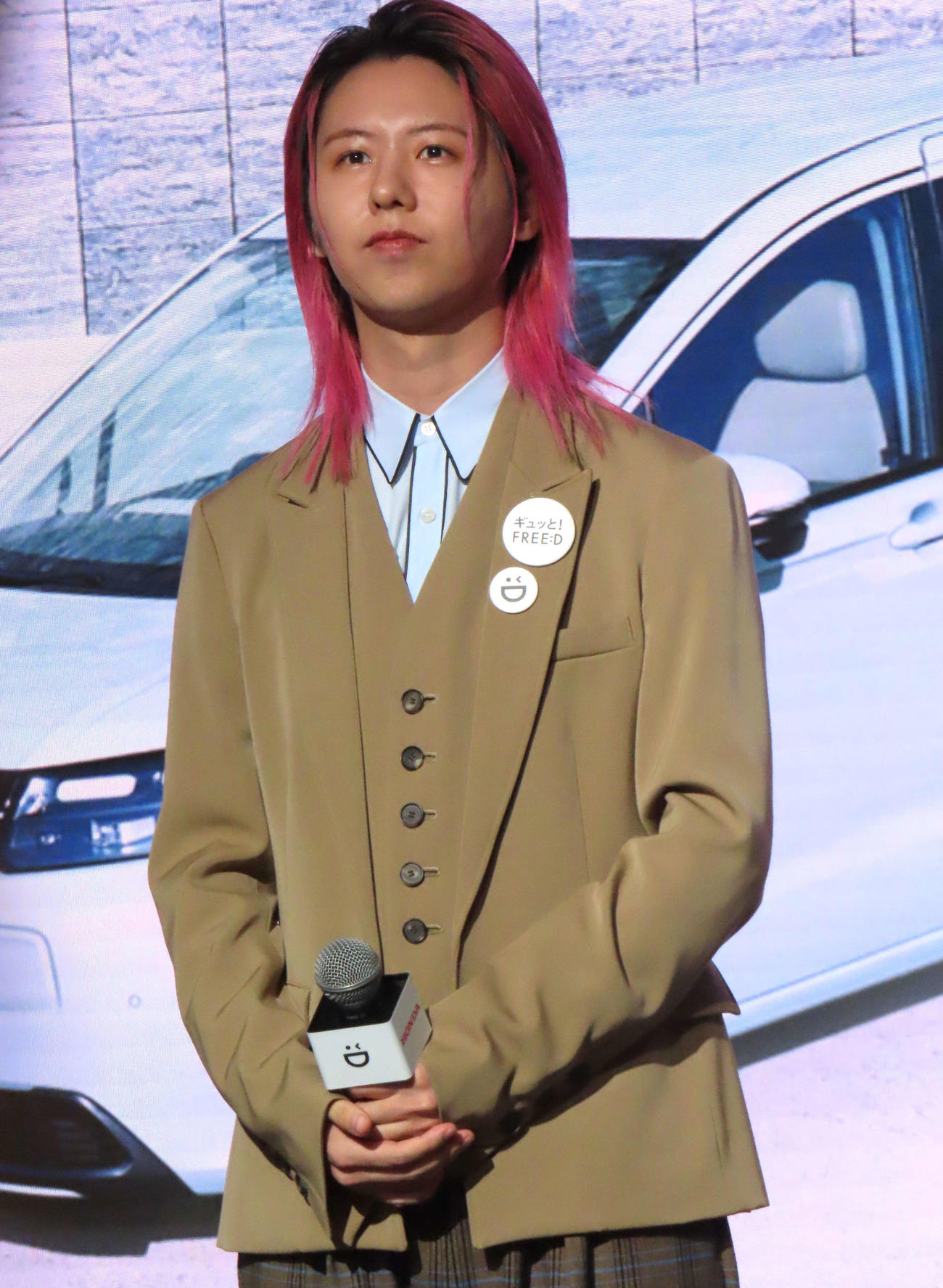 「Honda　新型FREED　新CM発表会」に登壇したMrs．GREEN APPLE藤澤涼架