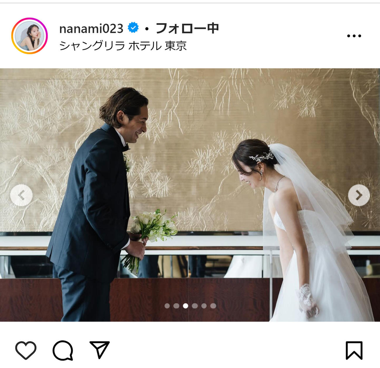 NANAMIのインスタグラムから