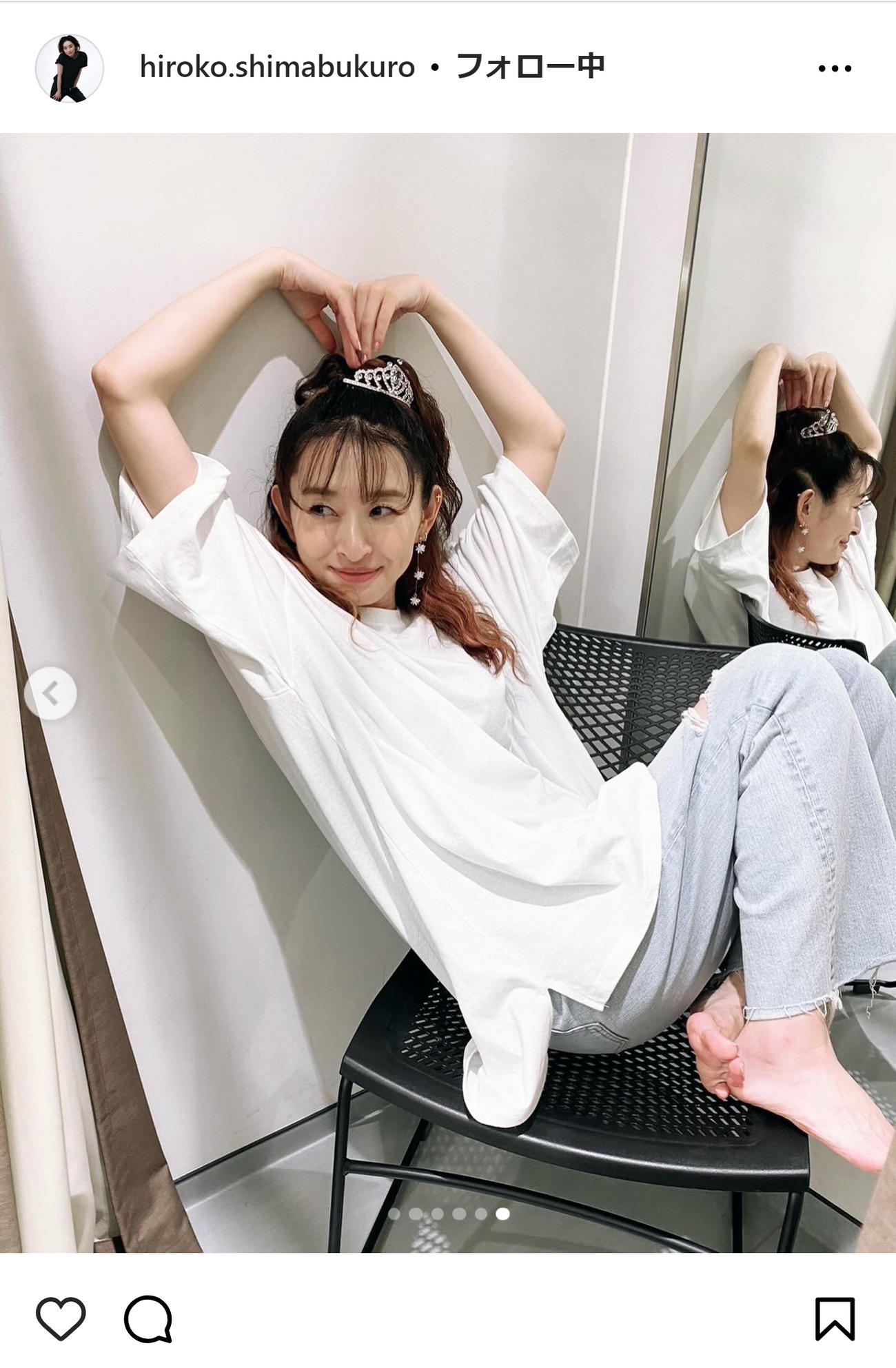 島袋寛子のインスタグラムから
