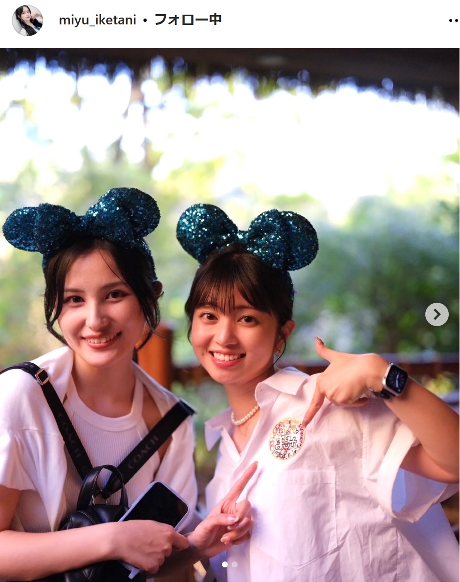 池谷実悠アナのインスタグラムから