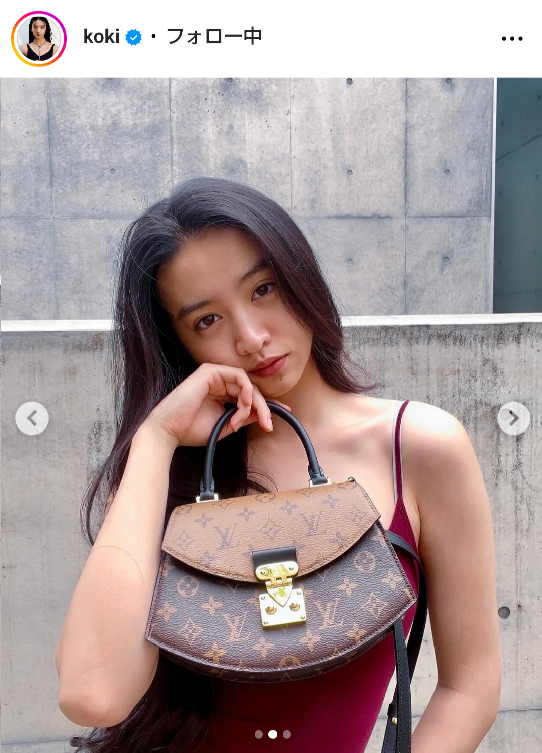 Koki,のインスタグラムから