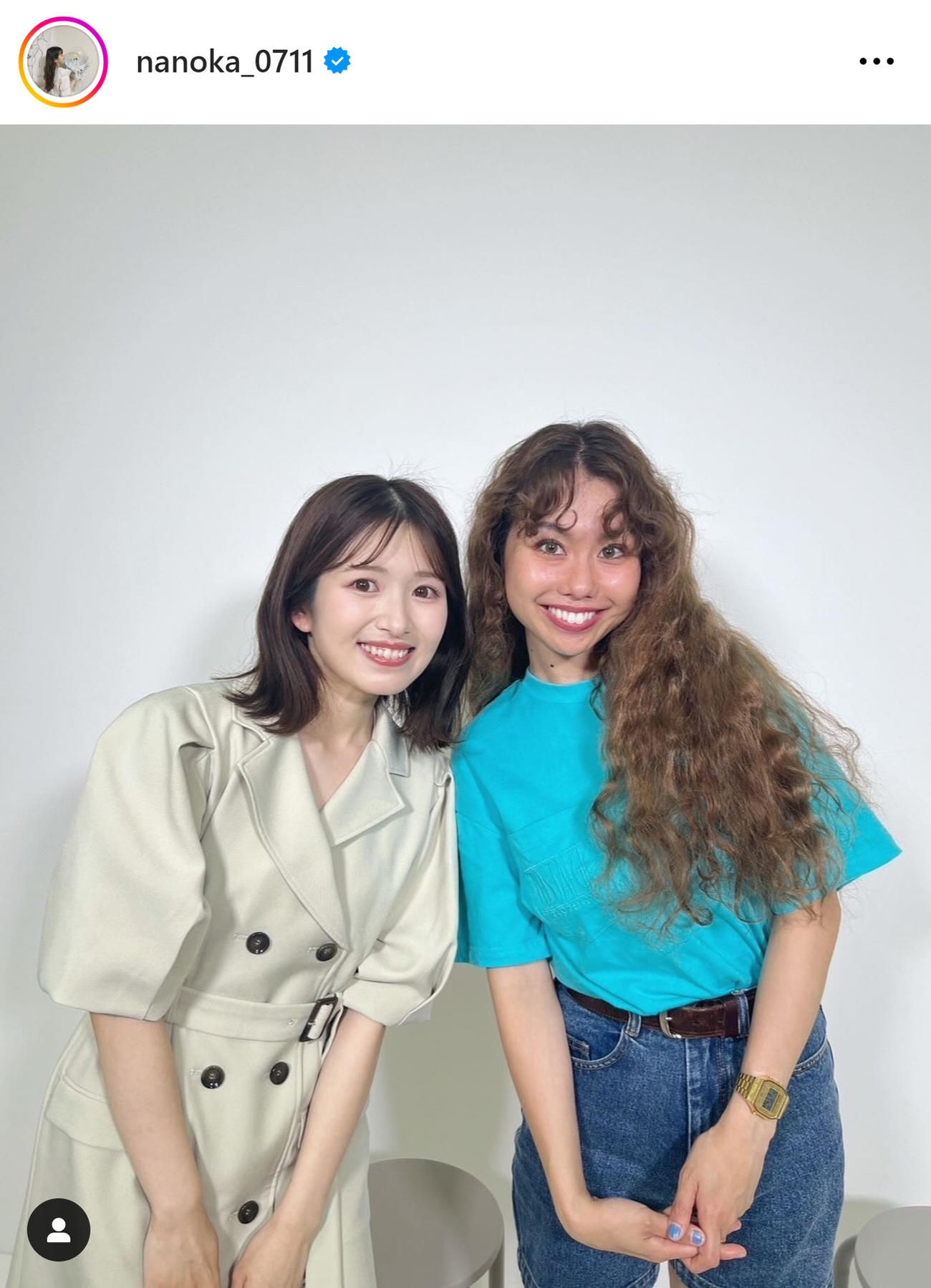 青木菜花のインスタグラムから