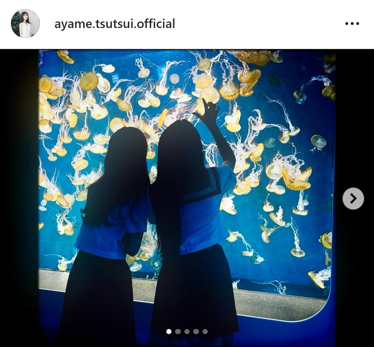 筒井あやめのインスタグラムから