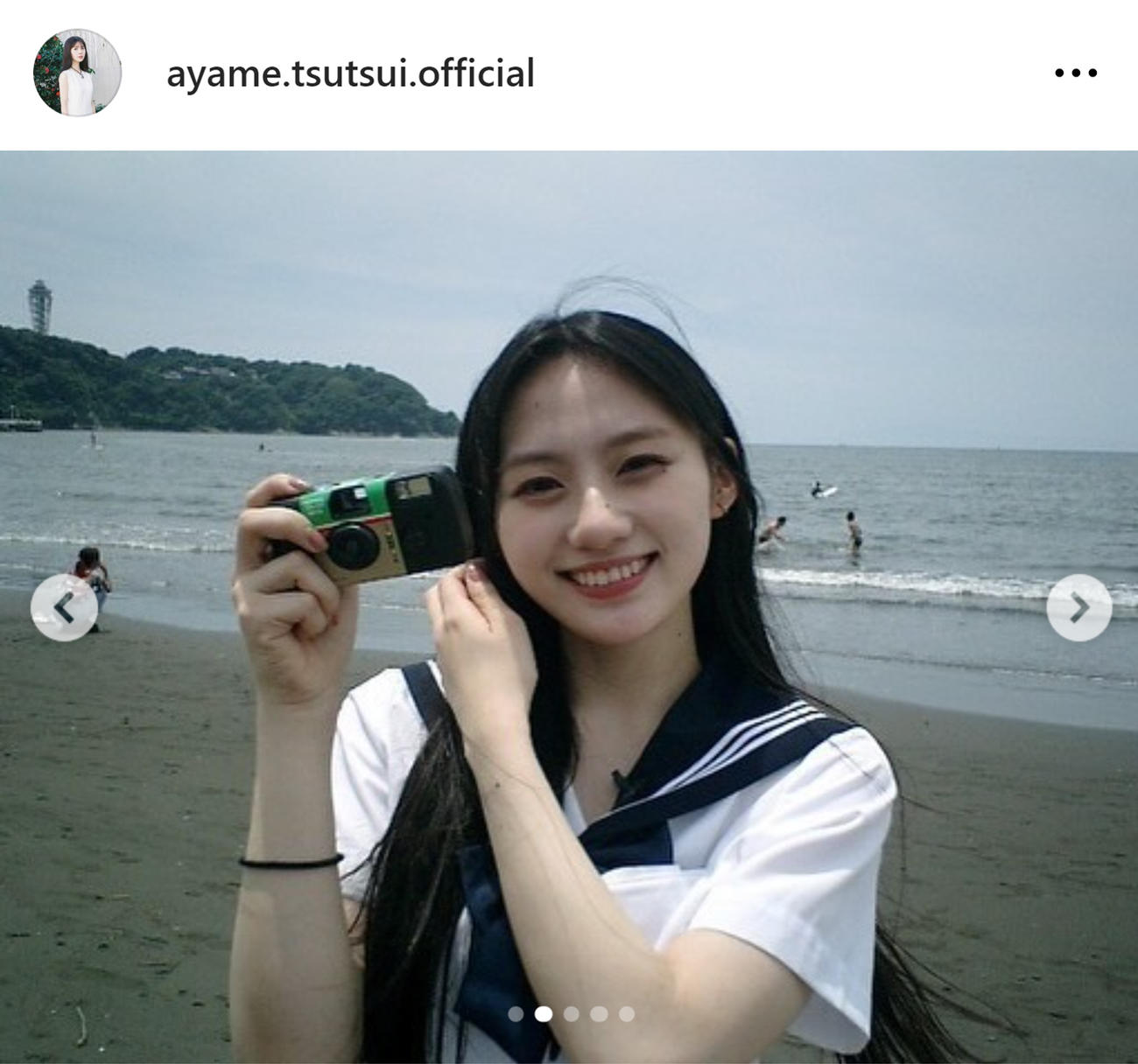 筒井あやめのインスタグラムから