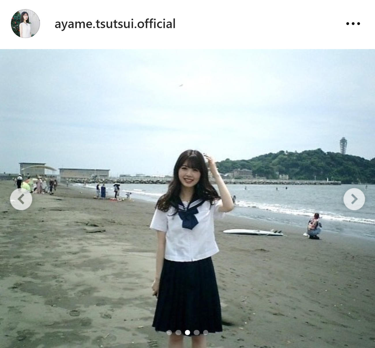 筒井あやめのインスタグラムから