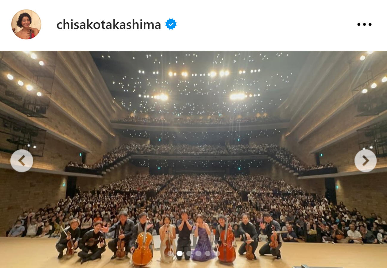 高嶋ちさ子のインスタグラムから