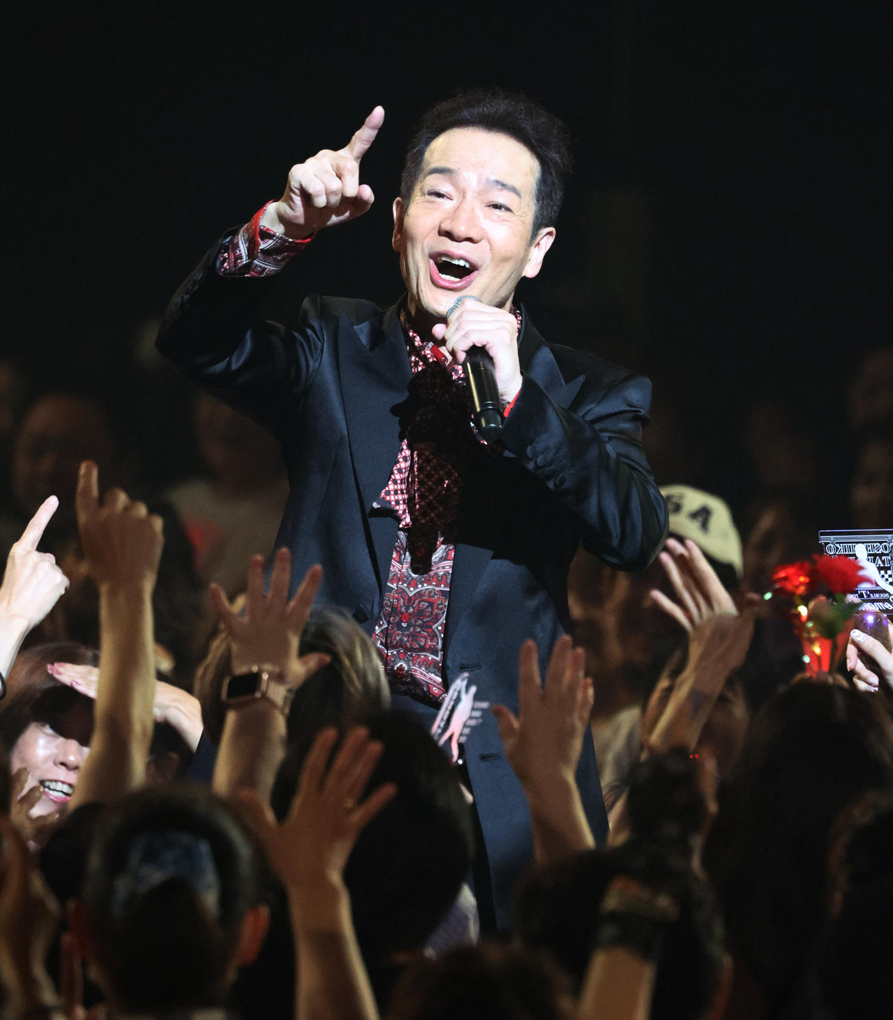「愛だけがあればいい」リリースパーティーでトシちゃんワールドを繰り広げる田原俊彦（撮影・中島郁夫）