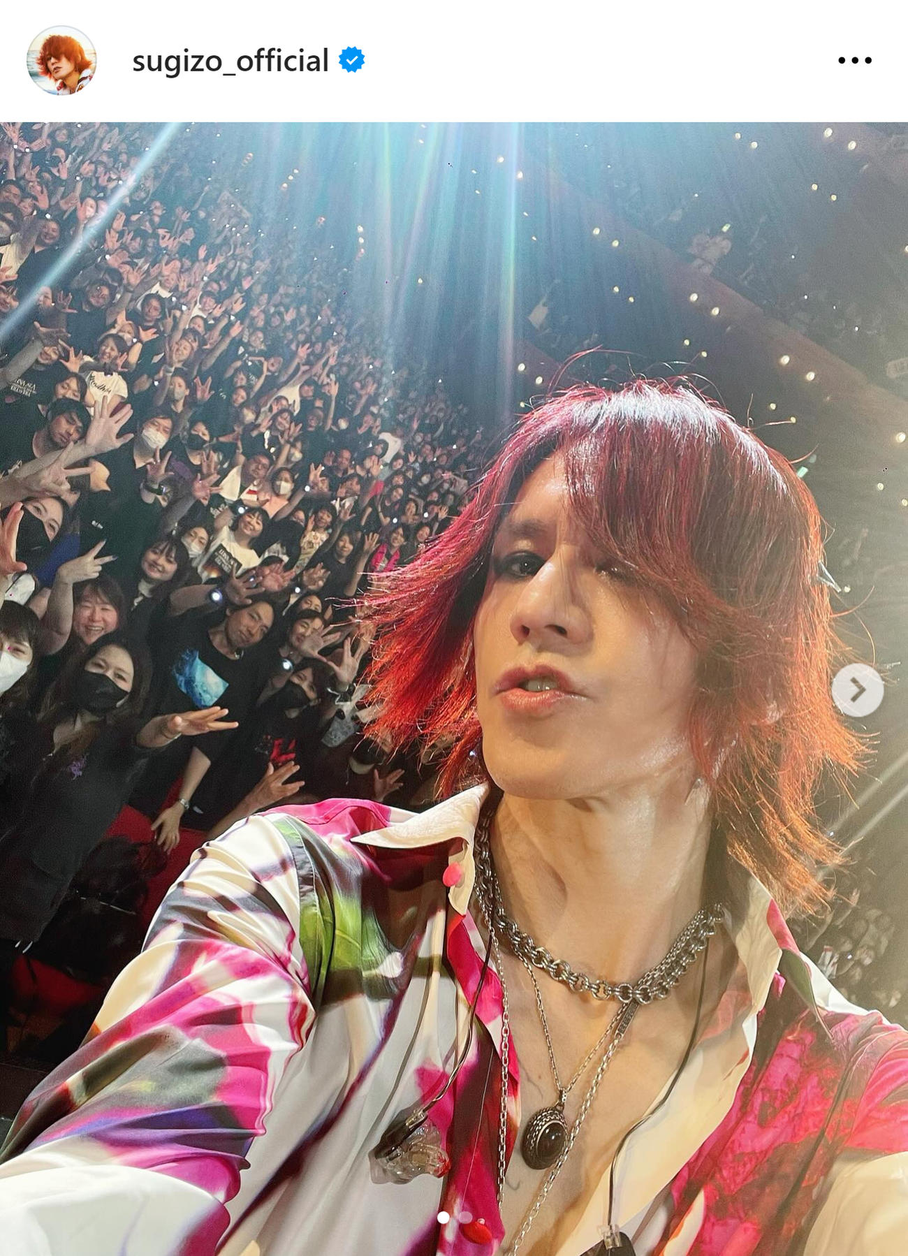 SUGIZOのインスタグラムから