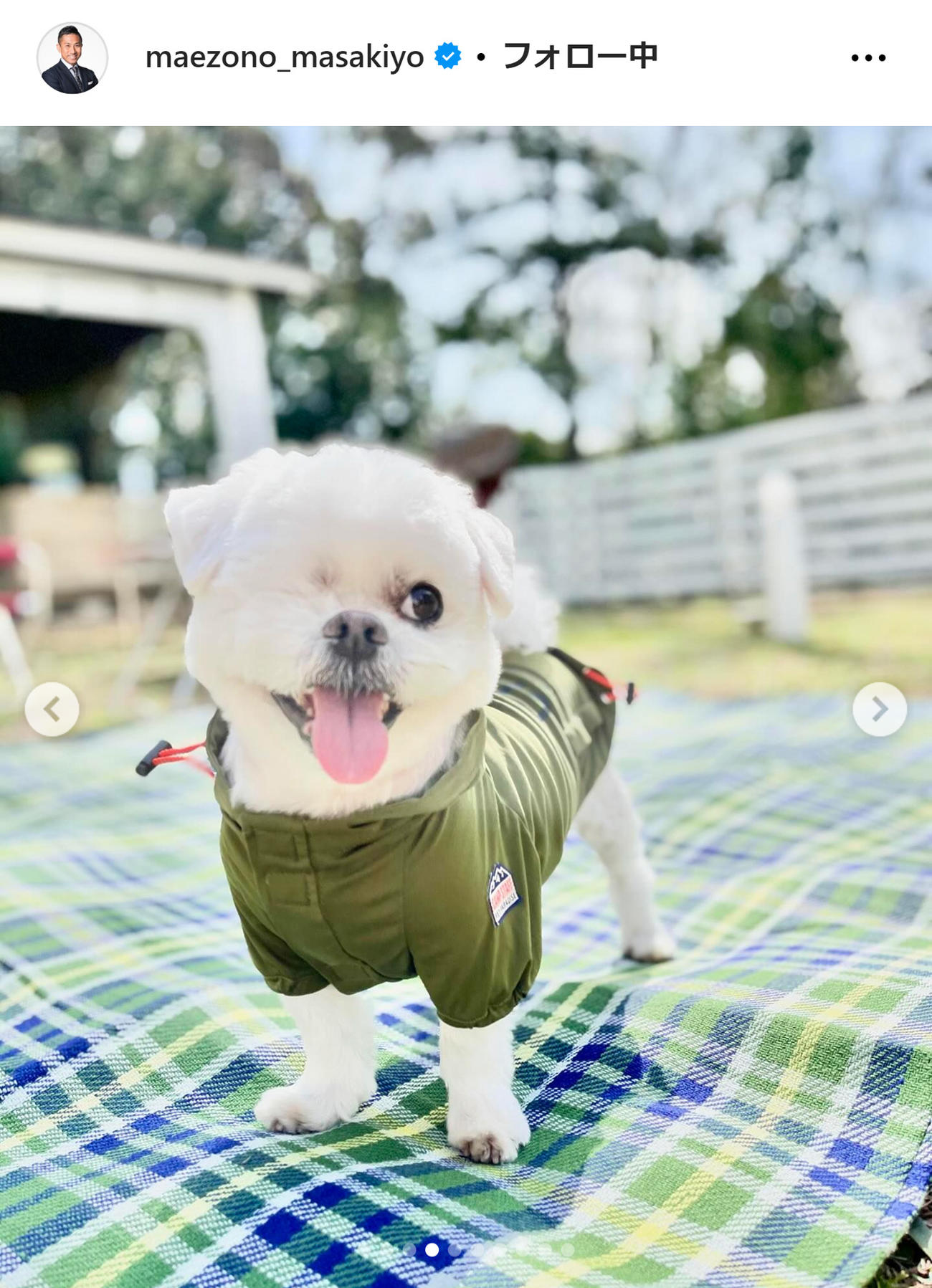 前園真聖のインスタグラムから
