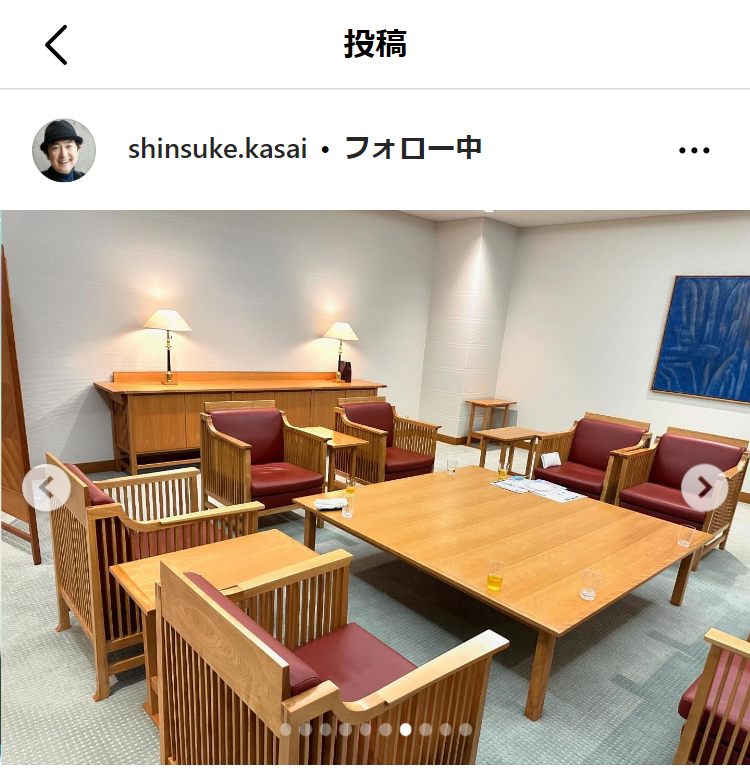 笠井信輔アナのインスタグラムから