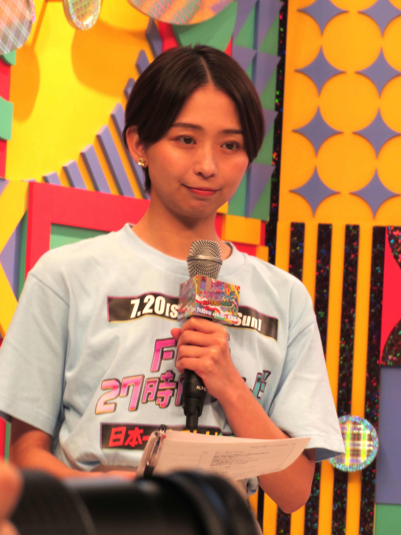 フジテレビ系「FNS27時間テレビ　日本一たのしい学園祭！」記者発表に登壇した小室瑛莉子アナウンサー