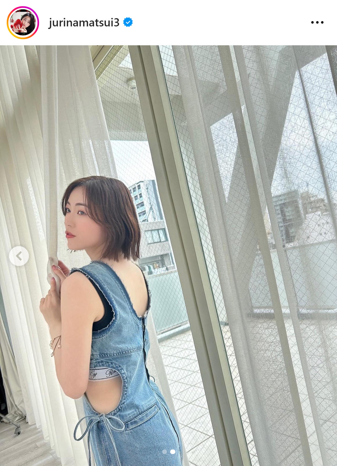 松井珠理奈のインスタグラムから