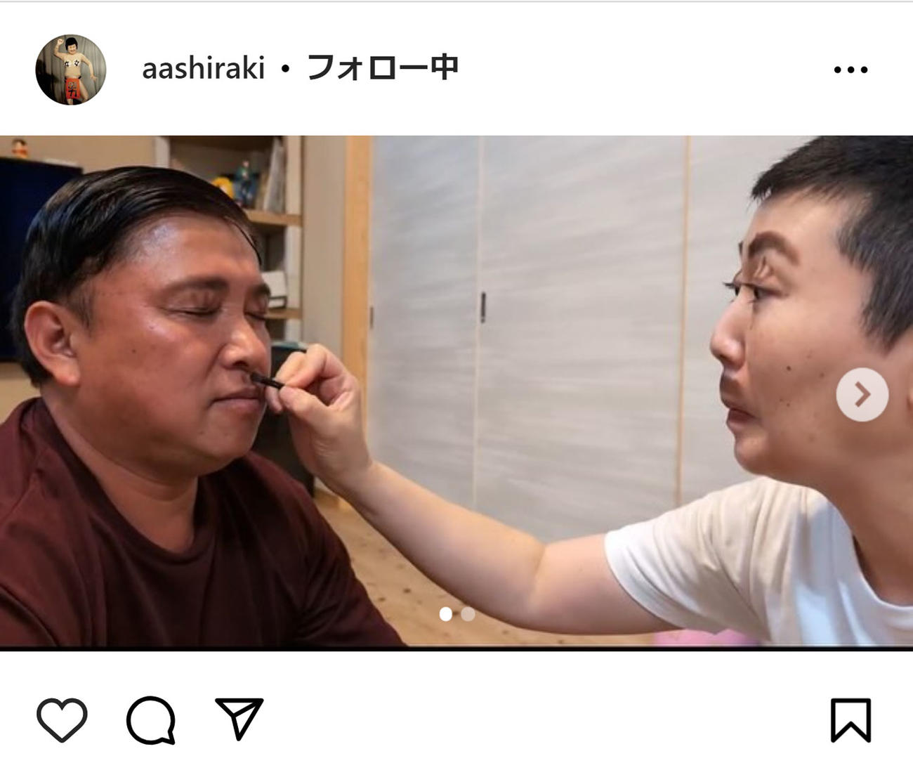 あぁ～しらきのインスタグラムから