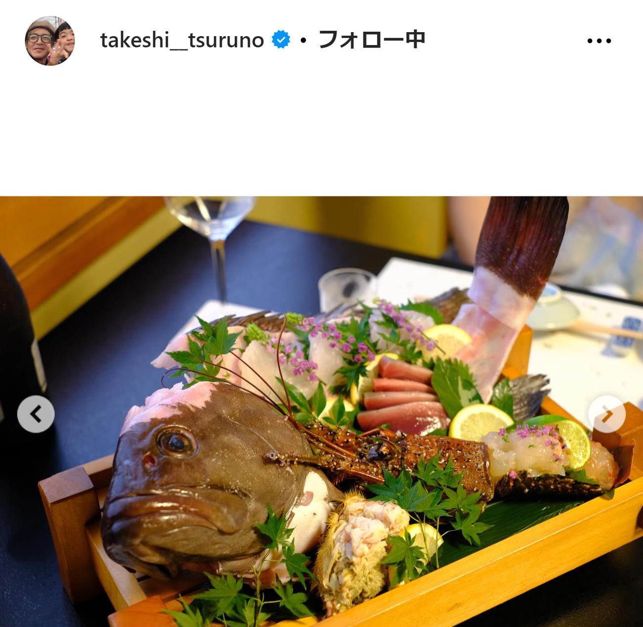 つるの剛士のインスタグラムから