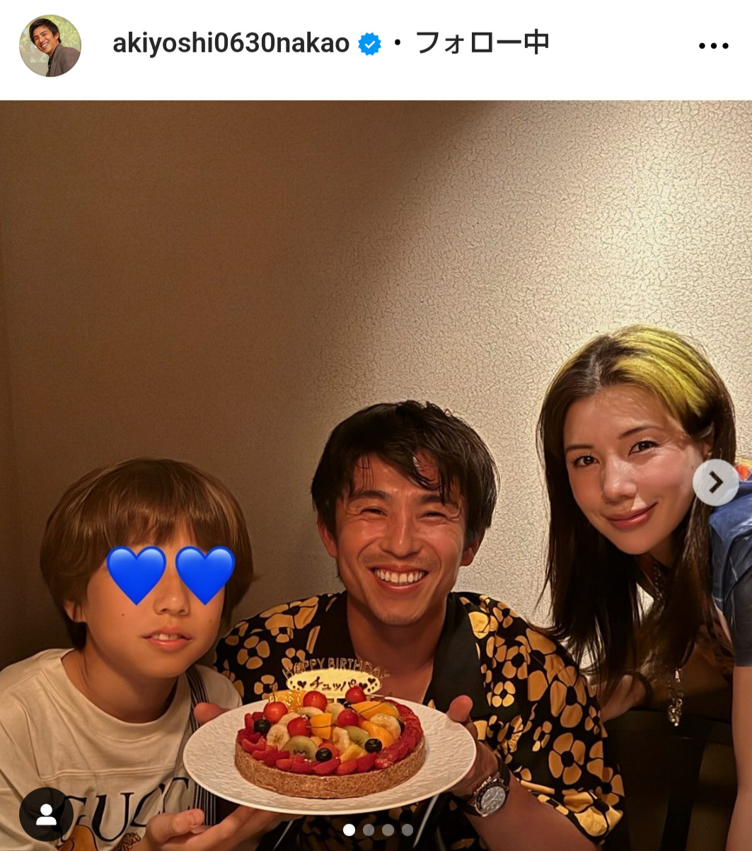 中尾明慶のインスタグラムから