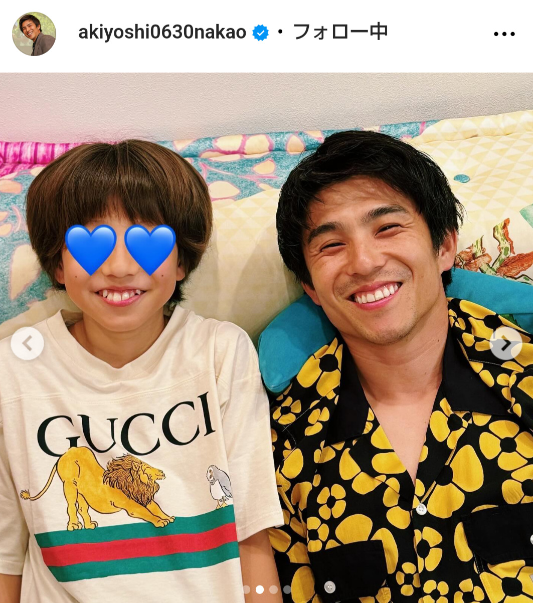 中尾明慶のインスタグラムから
