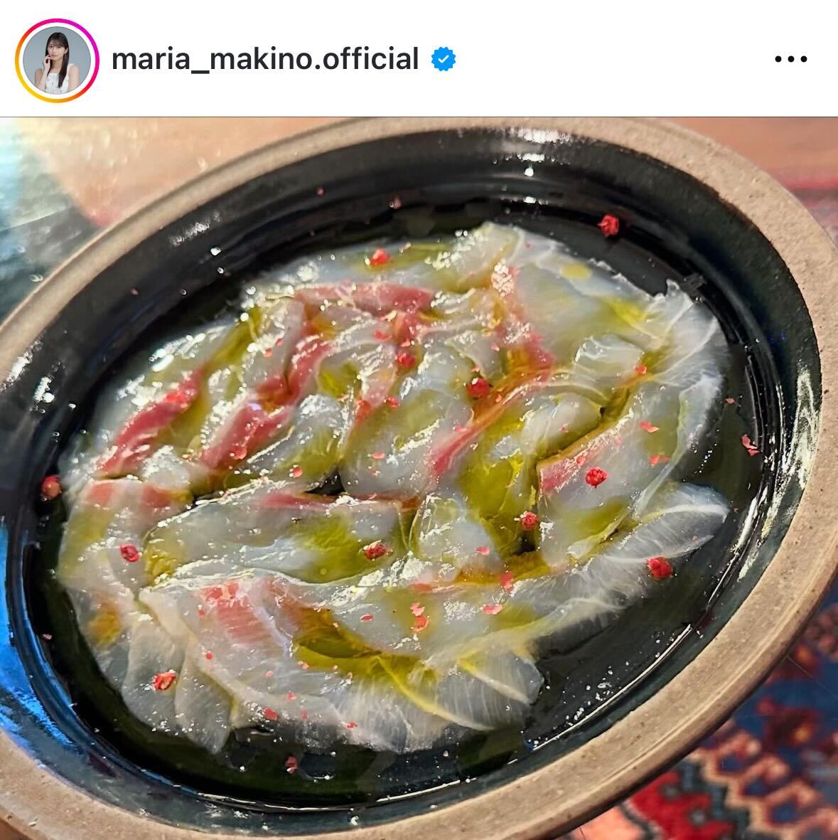 牧野真莉愛のインスタグラムから